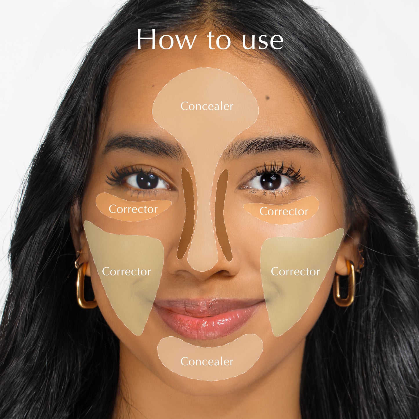 NEW Concealer - Panthenol All Day Cover Concealer | Medium-to-High Coverage | Tekstur Ringan | Melembapkan | Tidak dempul | Tidak geser | Creamy | Make Up