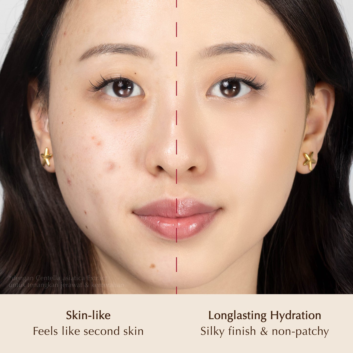 NEW Concealer - Panthenol All Day Cover Concealer | Medium-to-High Coverage | Tekstur Ringan | Melembapkan | Tidak dempul | Tidak geser | Creamy | Make Up