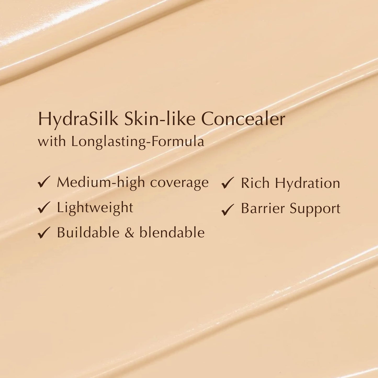 NEW Concealer - Panthenol All Day Cover Concealer | Medium-to-High Coverage | Tekstur Ringan | Melembapkan | Tidak dempul | Tidak geser | Creamy | Make Up