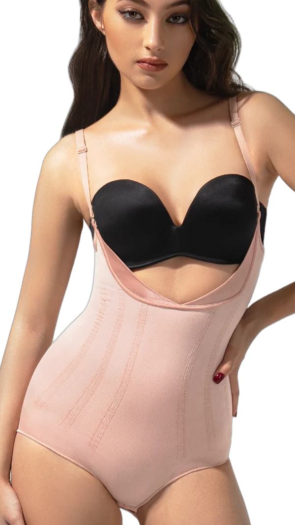 Bodyshaper / S - Baby Pink / 2x LEBIH CEPAT LANGSING / Shapewear (Tanpa Tulang & Kawat) / Anti Gatal Ruam