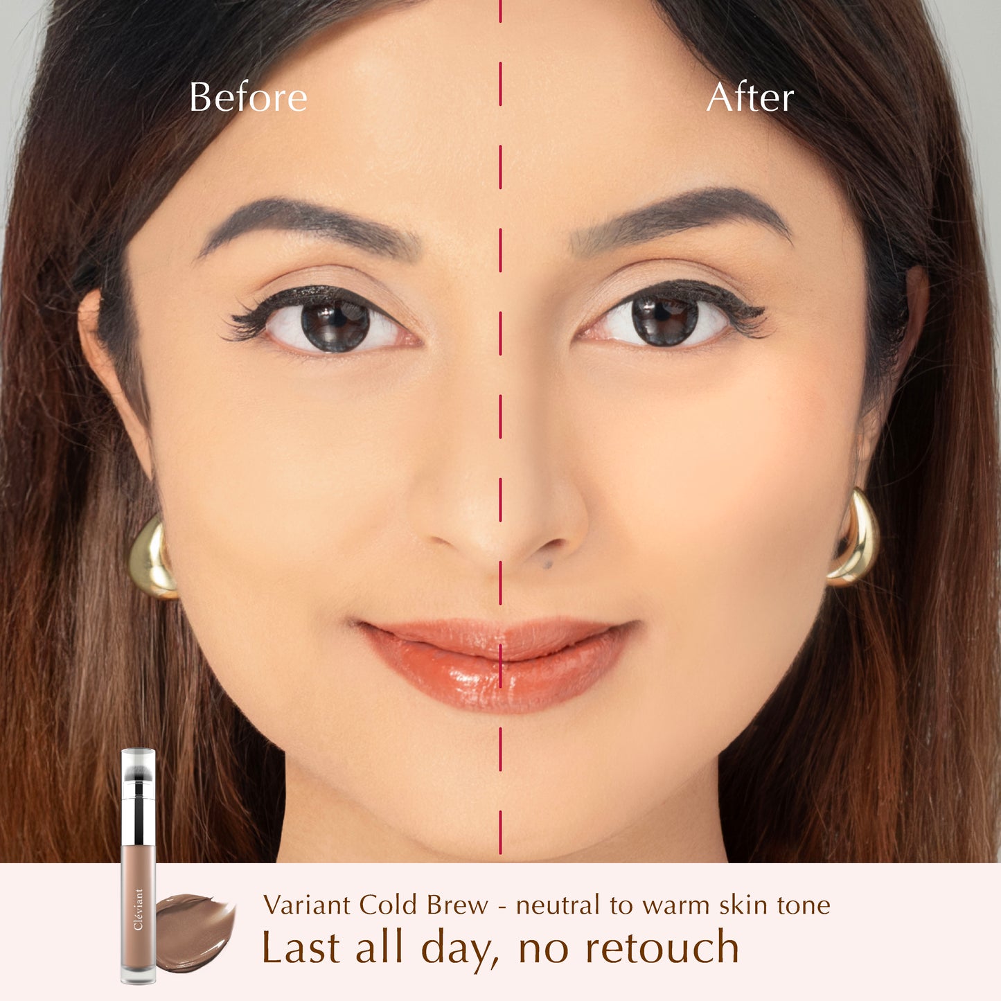 NEW Contour - Lasting Serum Sculpt Contour | 2 in 1 Aplikator Brush | Face Contour | Seamless Liquid Contour | Hasil Natural | Bronzer