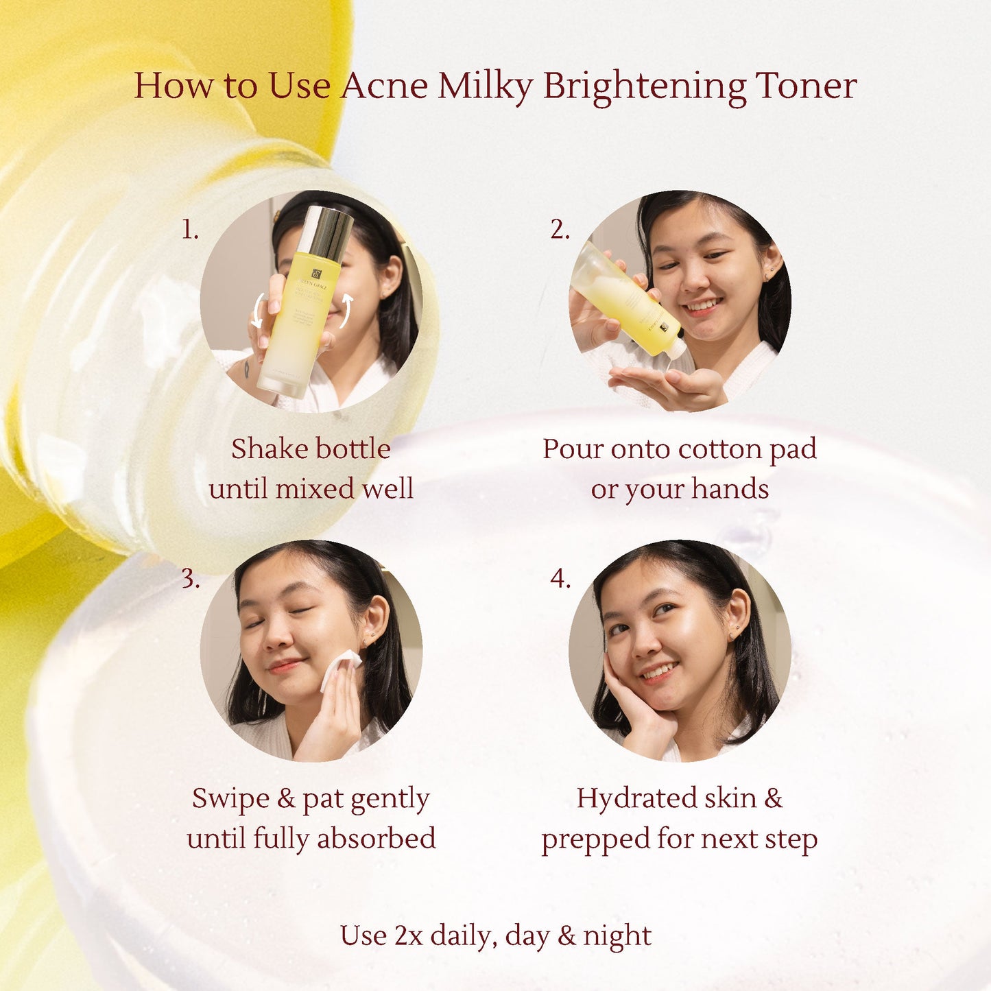 Salicylic Acid Acne Care Toner 120 ml | Kulit kusam berminyak | Kulit sensitif | Dark spot & noda hitam | Bekas jerawat hitam | Jerawat | Kemerahan | Oil Control | Flek hitam | Hiperpigmentasi | Zinc oxide | Tea Tree