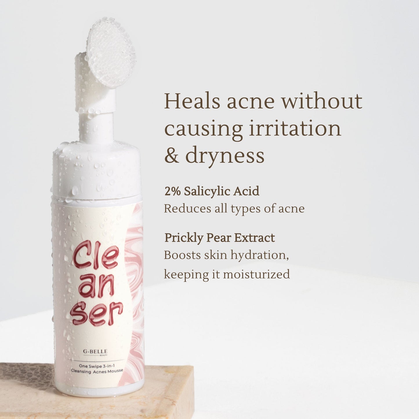 Face wash 3 in 1 Acne Cleansing Foam - 150ml | Pembersih Wajah | Facial Wash | Face Massage | Kulit Berjerawat | Kulit Iritasi | Kemerahan | Melembapkan | Hydrating | Jerawat | Salicylic Acid