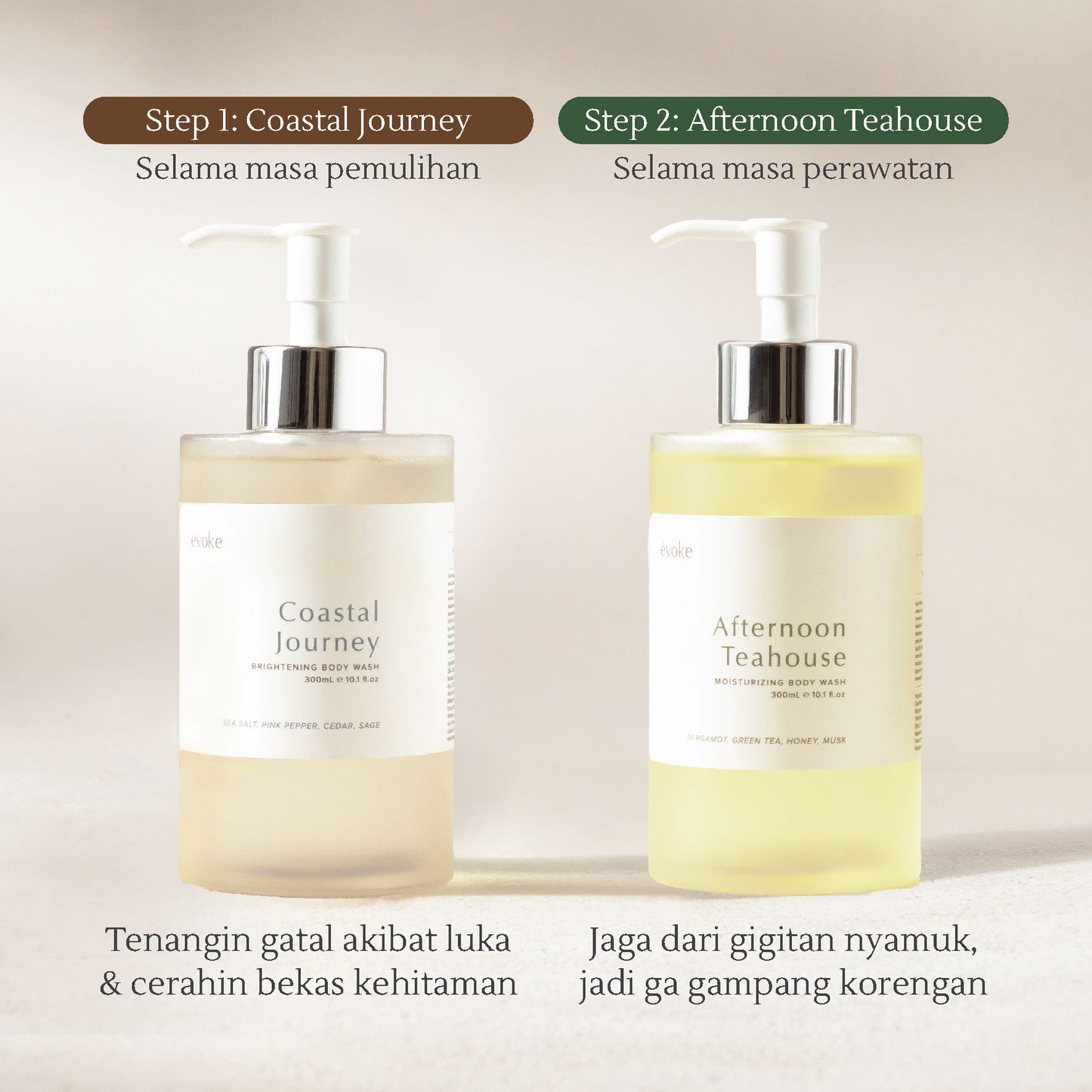 Afternoon Teahouse Bodywash | Sabun Mandi/Lipatan Gelap/Kulit Kering/Gatal/Luka Basah (300ml)
