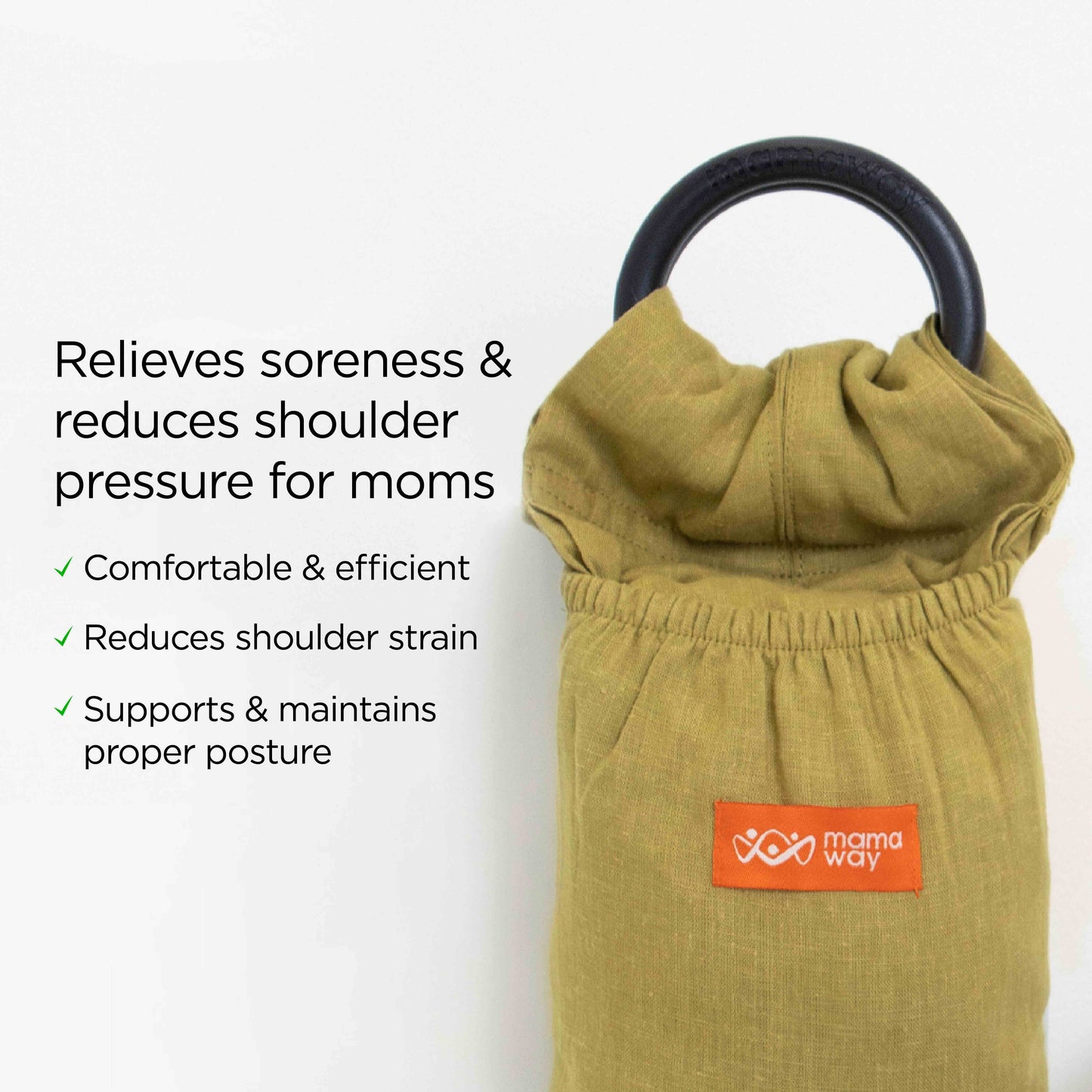 Baby Ring Sling / Gendongan Bayi ANTI PEGAL / Tahan 75 Kg / Utk 0-10 Thn
