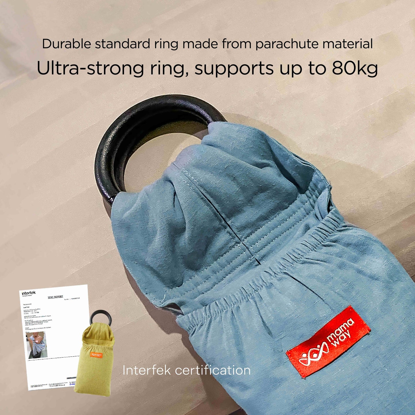 Baby Ring Sling / Gendongan Bayi ANTI PEGAL / Tahan 75 Kg / Utk 0-10 Thn