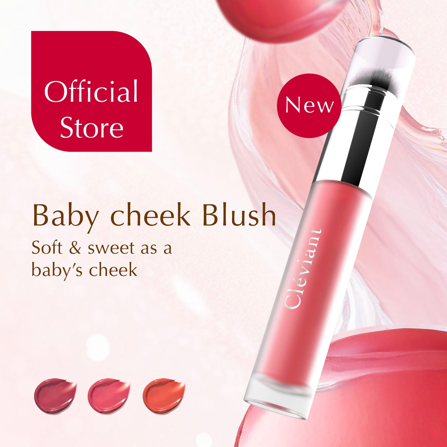 NEW Lasting Serum Flushed Blush | 2 in 1 Aplikator Brush | Blush On | Longlasting | Liquid Blush | Melembapkan | Fresh All Day | Dewy Finish