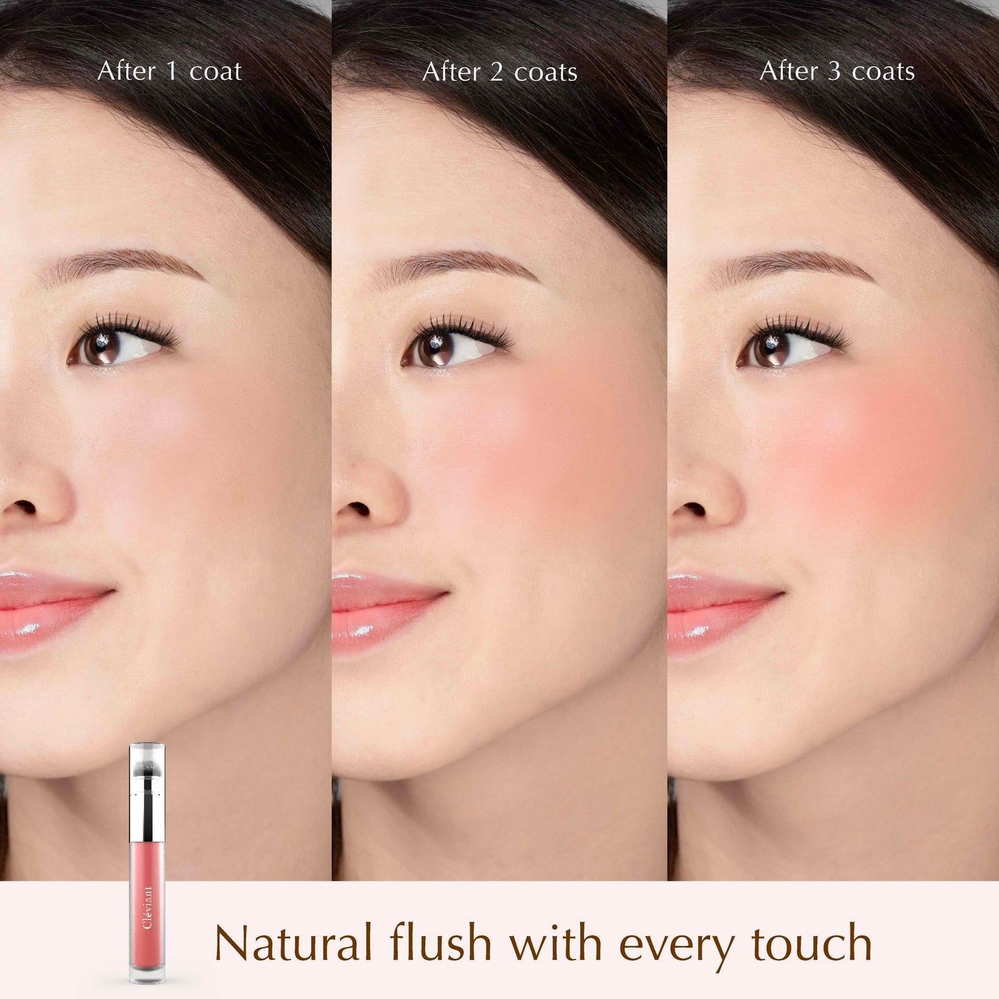 NEW Lasting Serum Flushed Blush | 2 in 1 Aplikator Brush | Blush On | Longlasting | Liquid Blush | Melembapkan | Fresh All Day | Dewy Finish