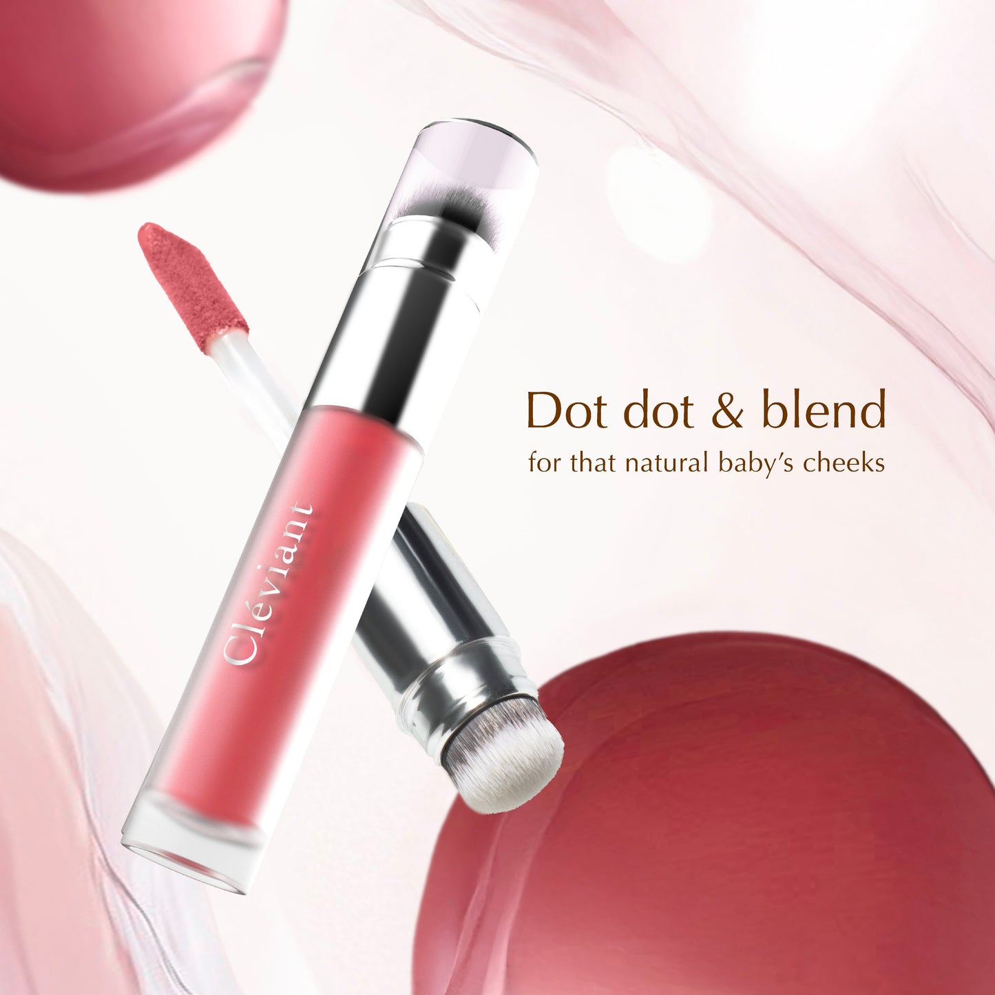 NEW Lasting Serum Flushed Blush | 2 in 1 Aplikator Brush | Blush On | Longlasting | Liquid Blush | Melembapkan | Fresh All Day | Dewy Finish