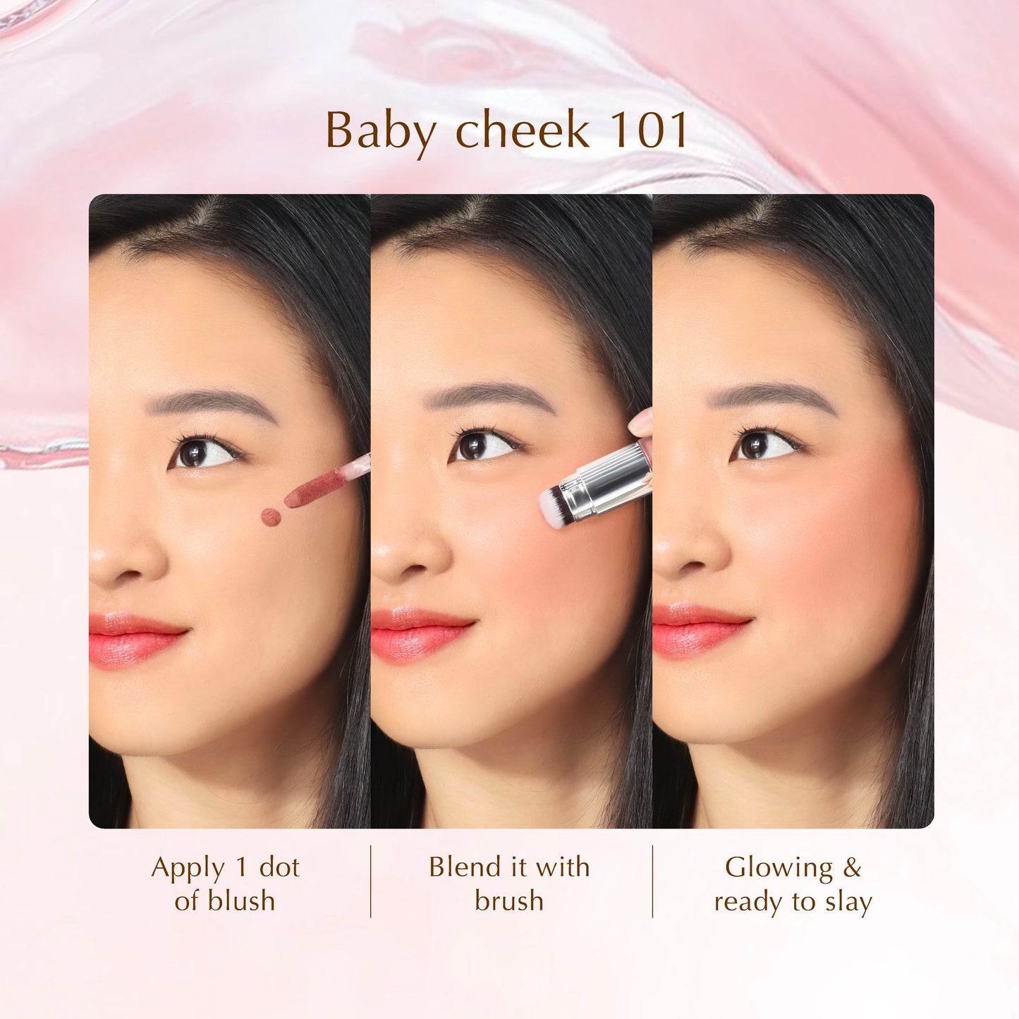 NEW Lasting Serum Flushed Blush | 2 in 1 Aplikator Brush | Blush On | Longlasting | Liquid Blush | Melembapkan | Fresh All Day | Dewy Finish
