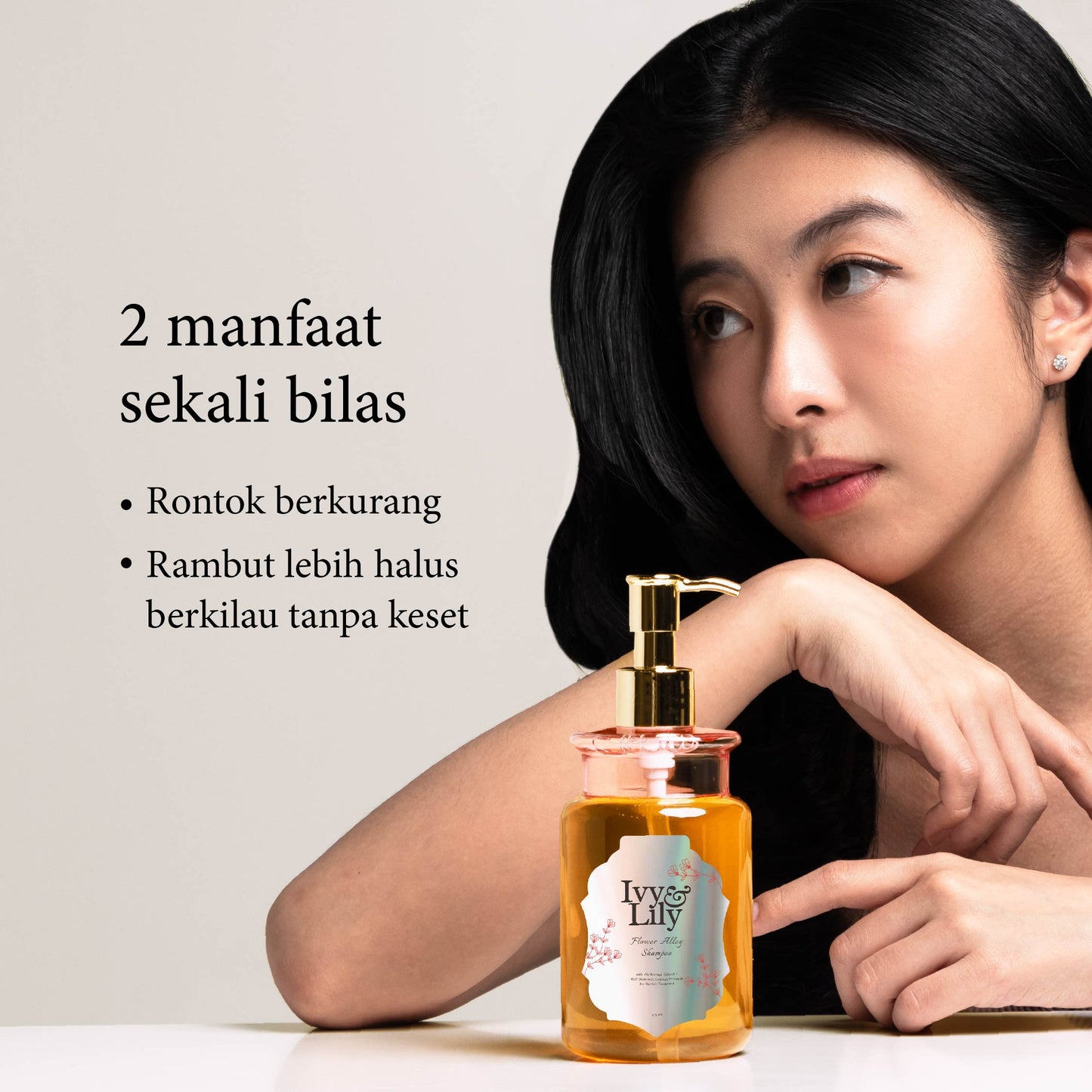 Flower Alley SLS-free Hairfall Shampoo | Perawatan Rambut Rontok | Penumbuh Rambut | Cegah Rontok
