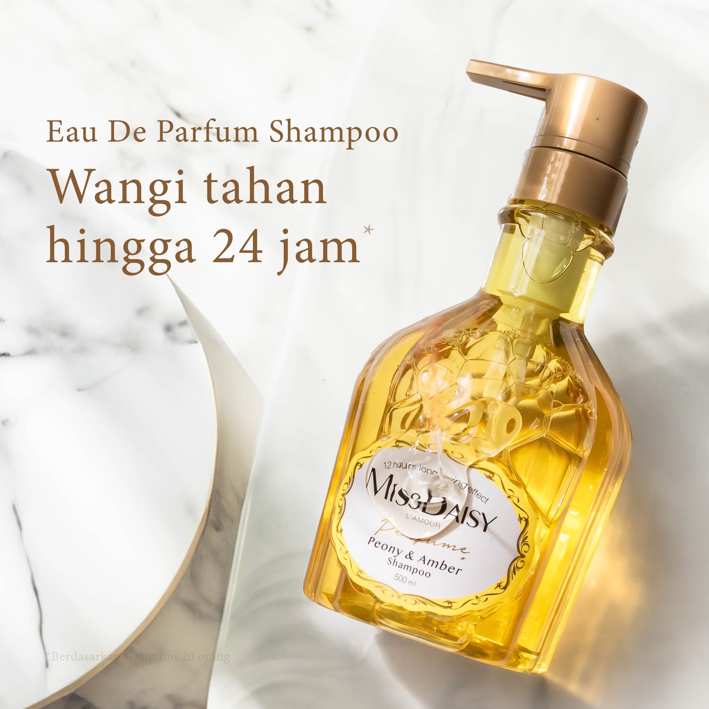 Peony & Amber Shampoo | Anti Ketombe | Rontok | Lepek | Berminyak | French Perfume Shampoo | BPOM | Gentle Shampoo