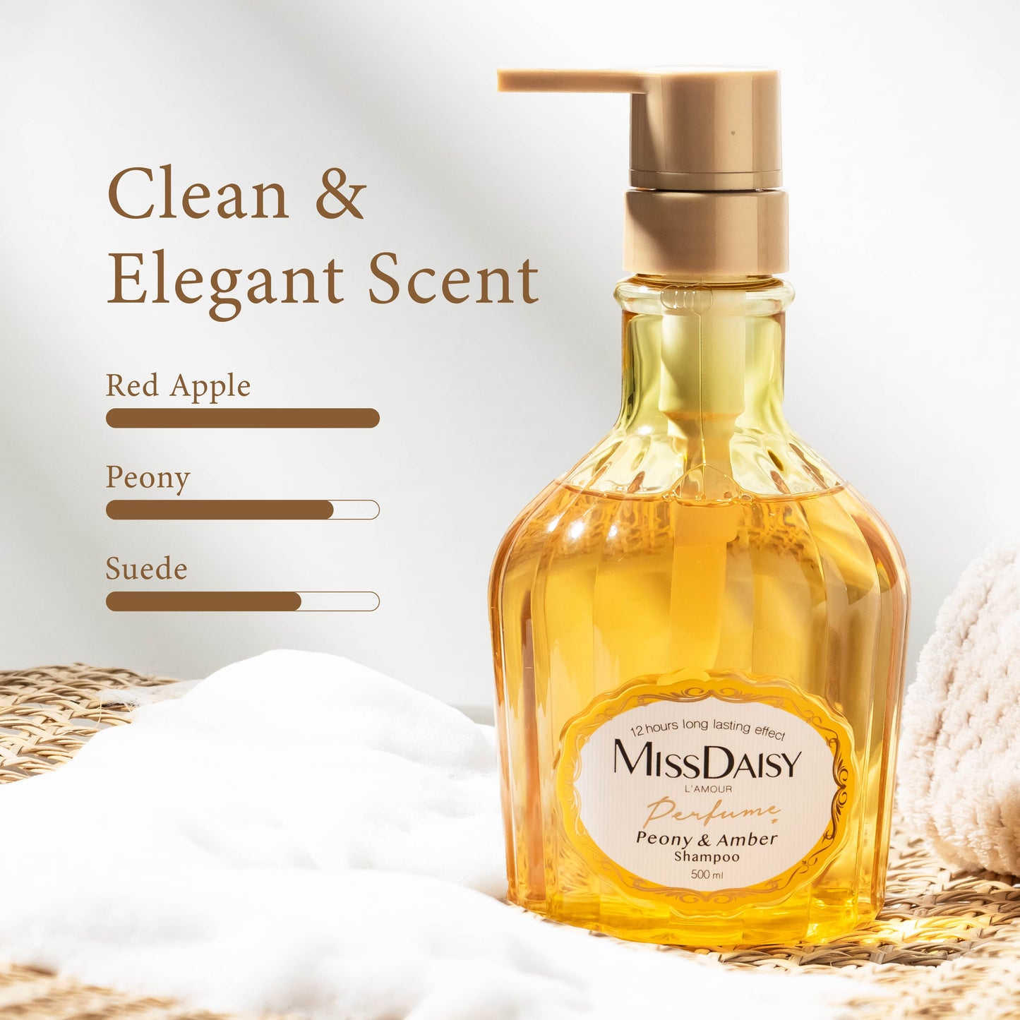 Peony & Amber Shampoo | Anti Ketombe | Rontok | Lepek | Berminyak | French Perfume Shampoo | BPOM | Gentle Shampoo