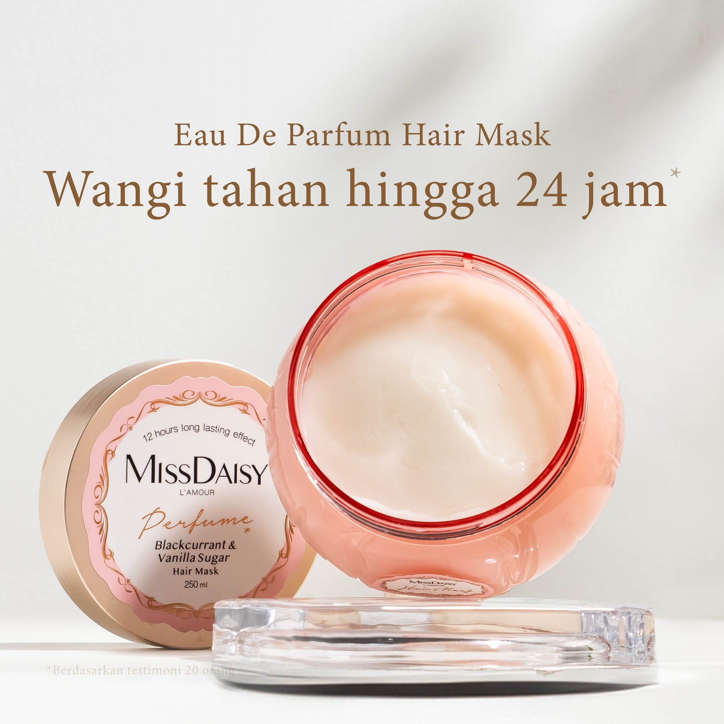 Miss Daisy French Perfume Hair Mask | Blackcurrant & Vanilla Sugar  | Hairmask Rambut Halus Mengkilap | Wangi Tahan Lama | Hit Protection Hair Mask | BPOM