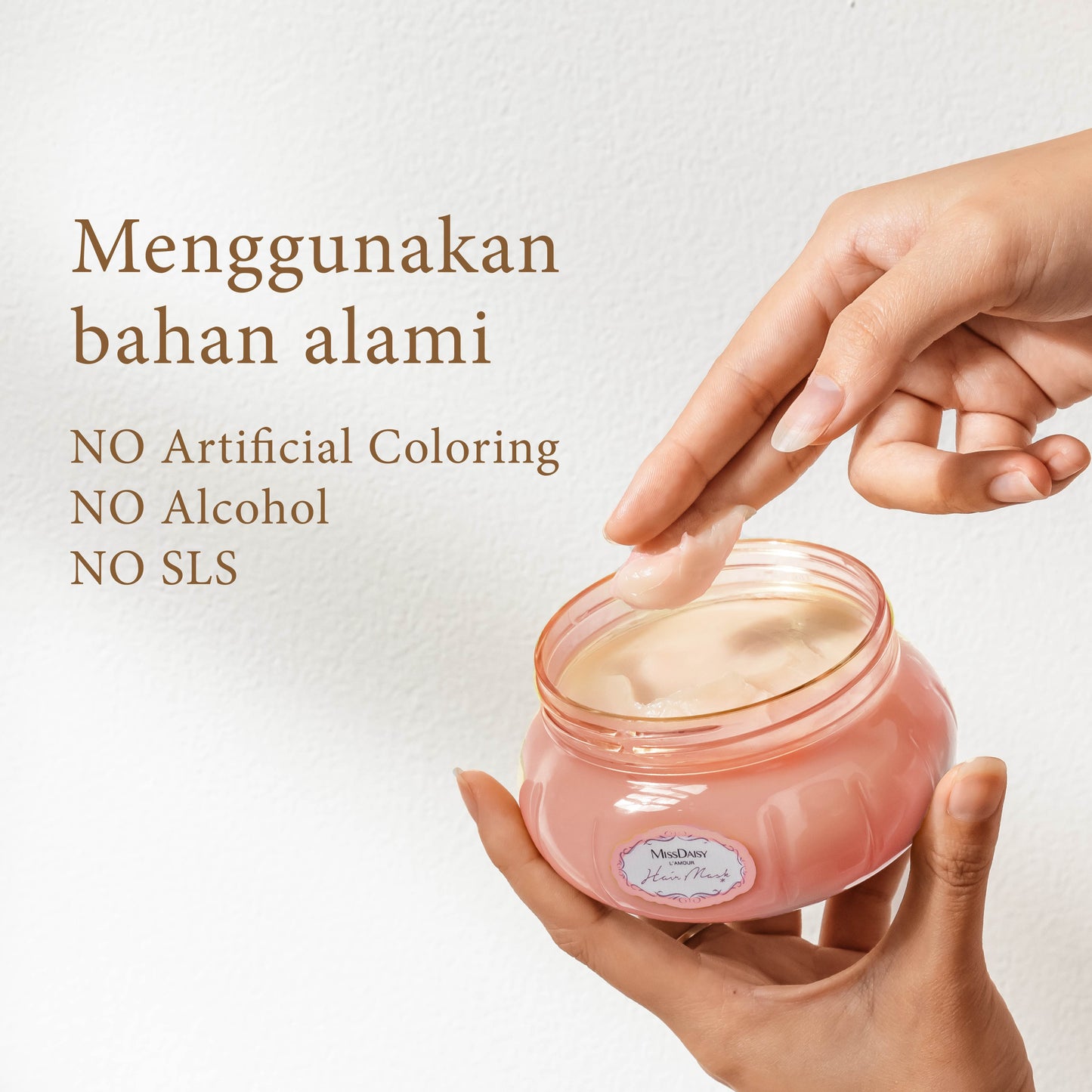 Miss Daisy French Perfume Hair Mask | Blackcurrant & Vanilla Sugar  | Hairmask Rambut Halus Mengkilap | Wangi Tahan Lama | Hit Protection Hair Mask | BPOM