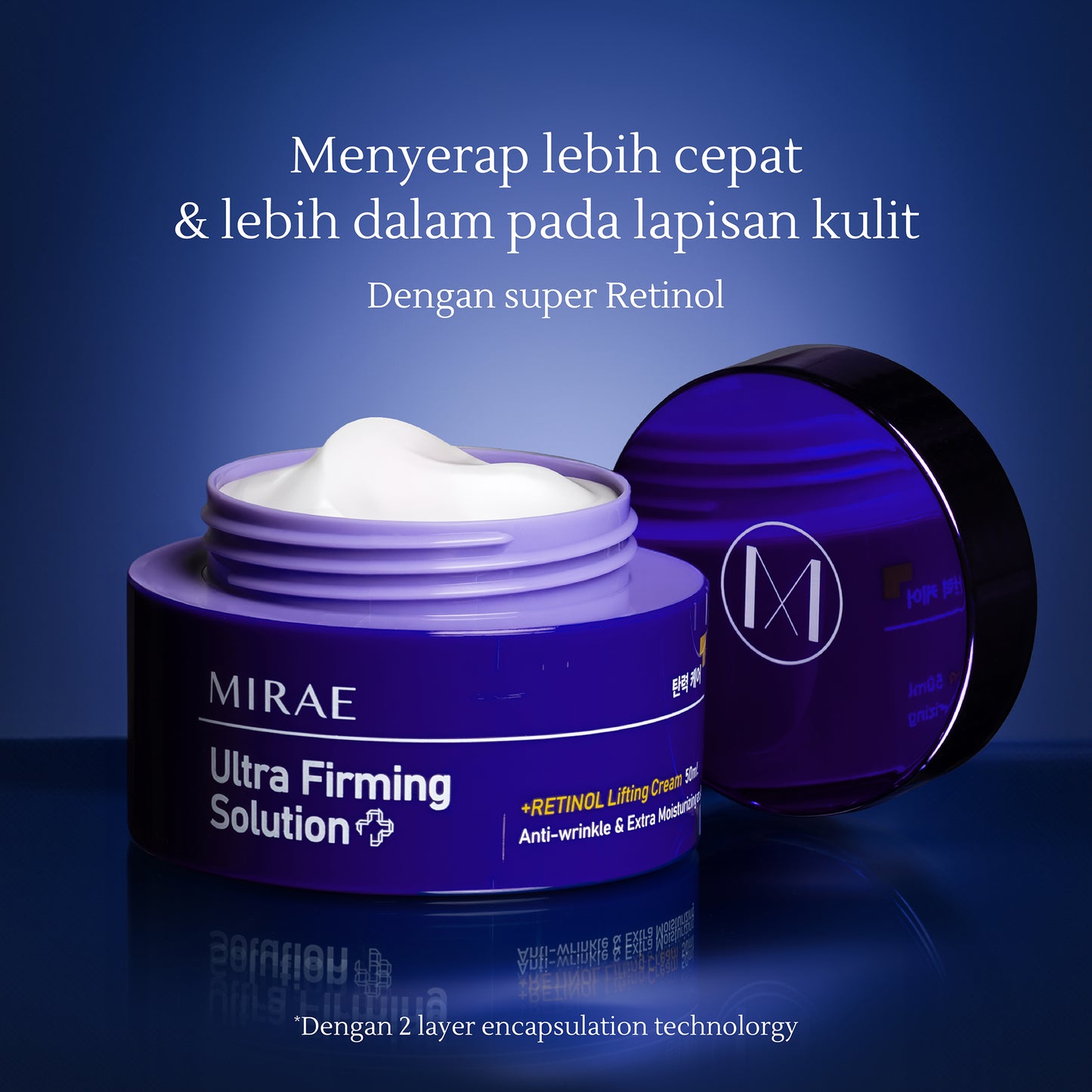 Retinol Lifting Cream 50ml | Kulit Kusam | Anti Aging | Kulit Kendur | Melembabkan Wajah | Ultra Firming Solution | Retinol Cream