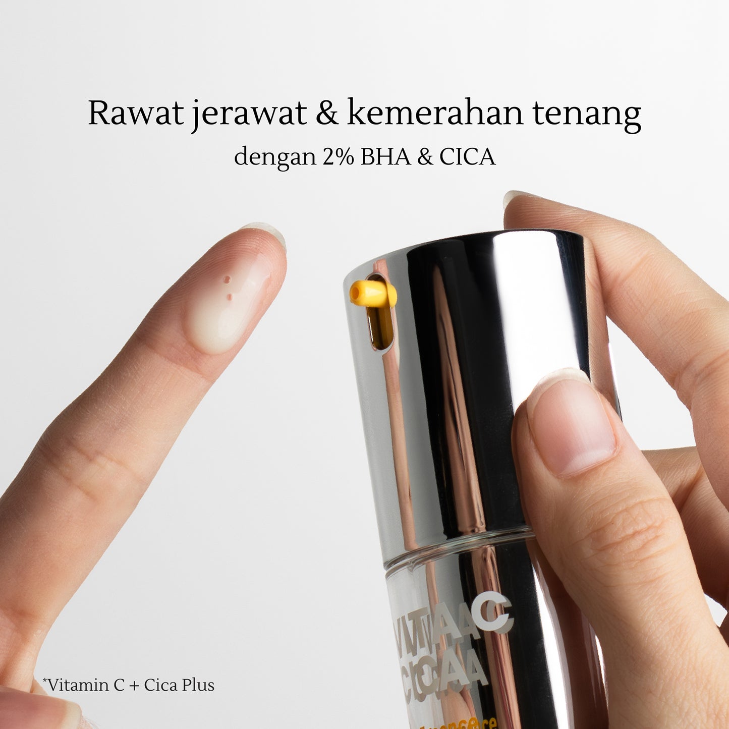 Vitamin C CICA Extra Brightening Essence 30ml | Kulit Kusam | Jerawat | Noda Hitam | Bekas Jerawat | Flek Hitam | Bruntusan | Kulit Kemerahan | Mencerahkan Kulit | Glowing