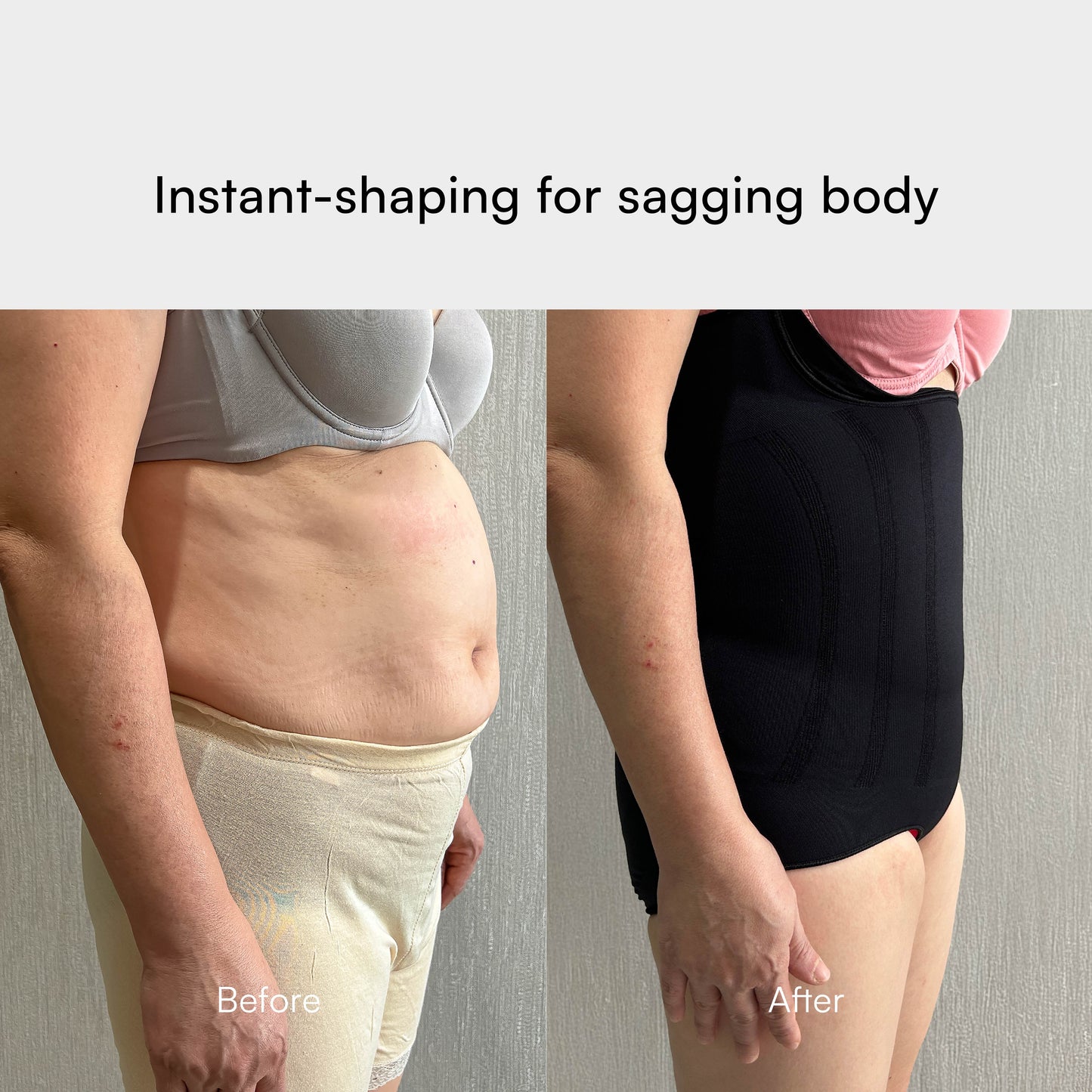 Bodyshaper / M - Black / 2x LEBIH CEPAT LANGSING / Shapewear (Tanpa Tulang & Kawat) / Anti Gatal Ruam