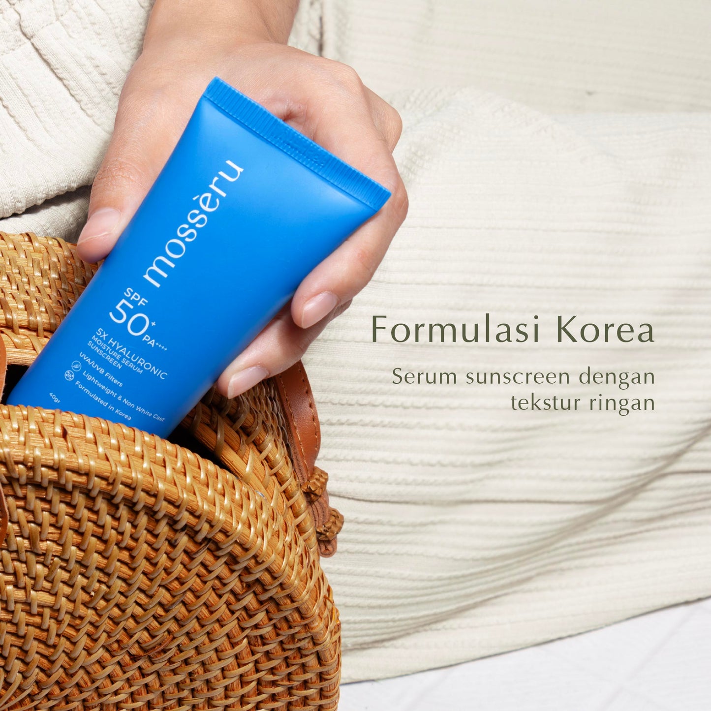 5X Hyaluronic Moisture Serum Sunscreen SPF 50 PA++++ | 5X Hyaluronic Acid | Dustress Out Tech | 3 Antioxidants | Melindungi Wajah Dari Sinar UV | Skin Barrier (Copy)