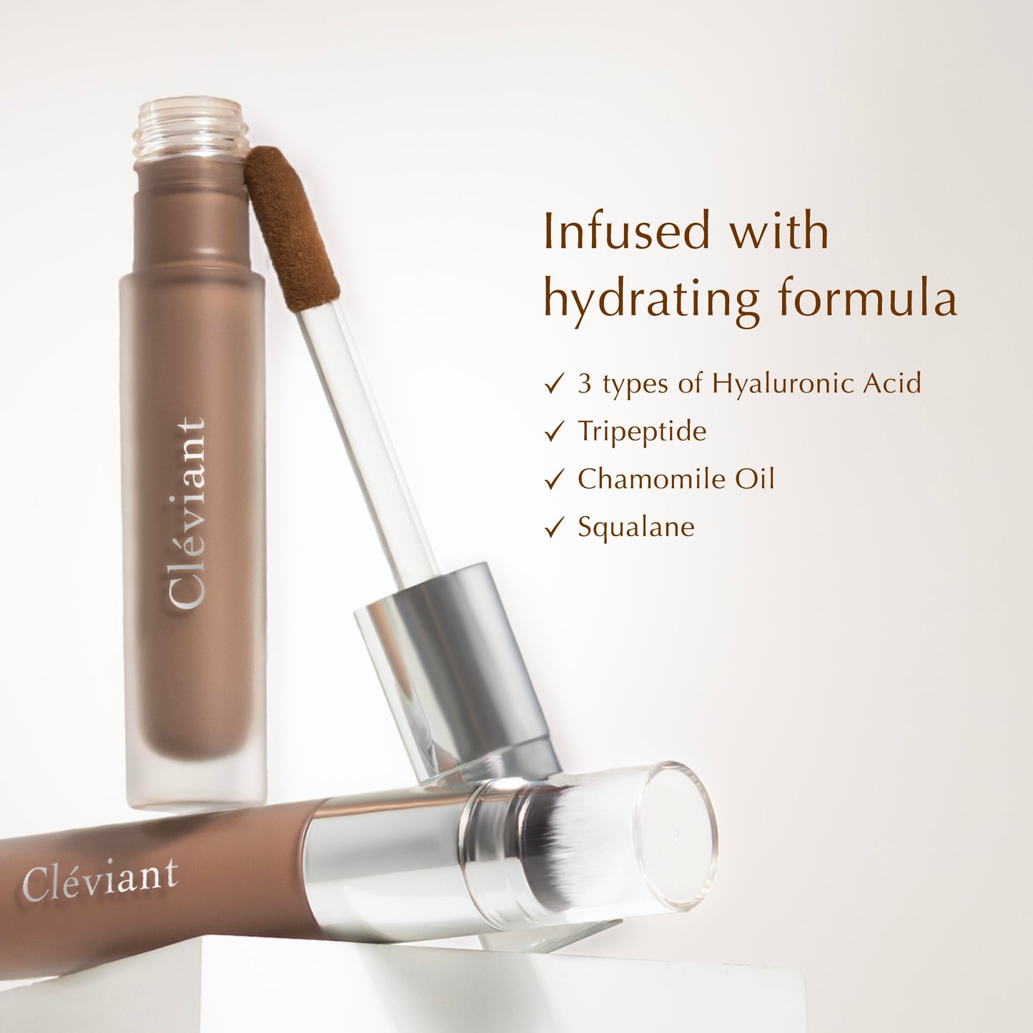NEW Contour - Lasting Serum Sculpt Contour  |  2 in 1 Aplikator Brush | Face Contour | Seamless Liquid Contour | Hasil Natural | Bronzer