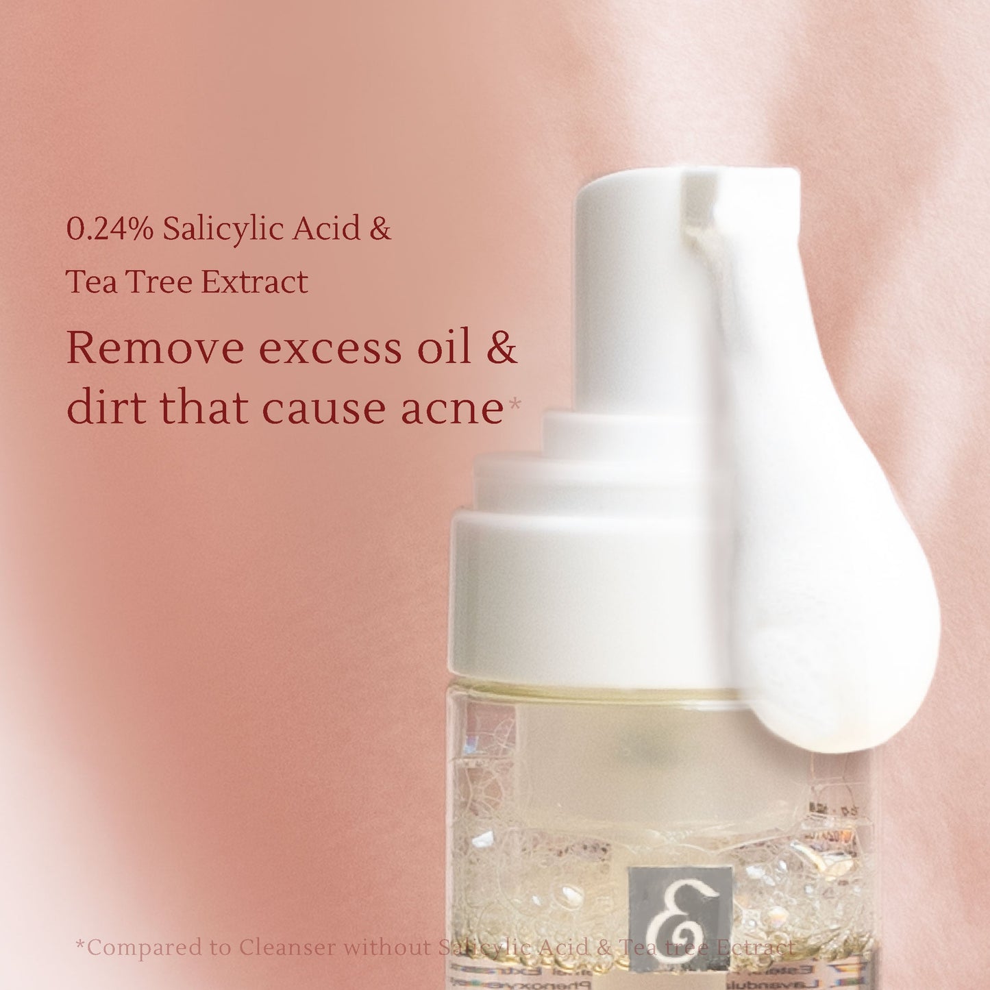 Salicylic Acid Anti-Acne Foaming Cleanser 150 ml | Face / Facial wash | Kulit berminyak sensitif | Komedo | Pori besar | Blackhead & Whitehead | Gentle exfoliation | Oil Control | Jerawat | Salicylic acid BHA | Tea tree