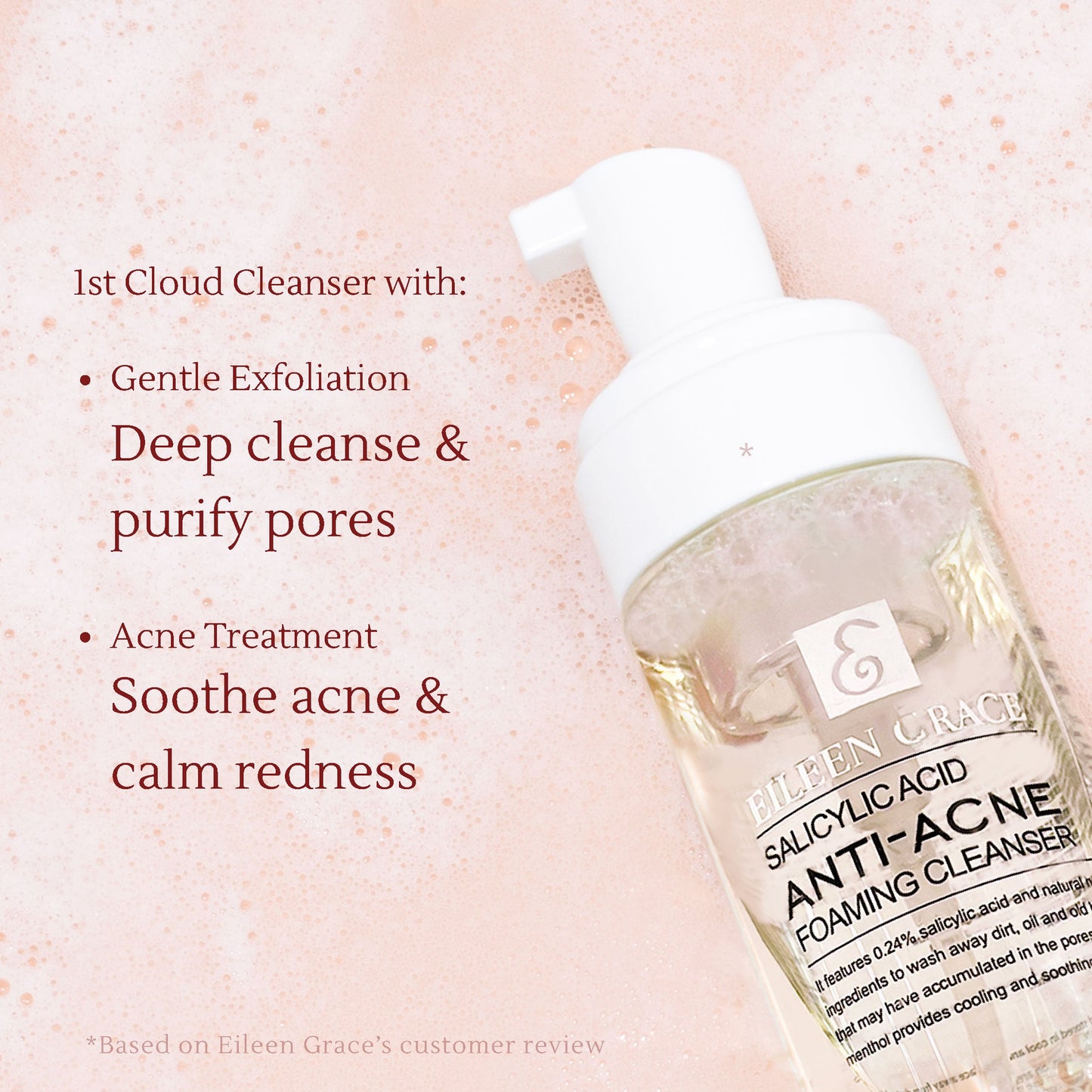 Salicylic Acid Anti-Acne Foaming Cleanser 150 ml | Face / Facial wash | Kulit berminyak sensitif | Komedo | Pori besar | Blackhead & Whitehead | Gentle exfoliation | Oil Control | Jerawat | Salicylic acid BHA | Tea tree
