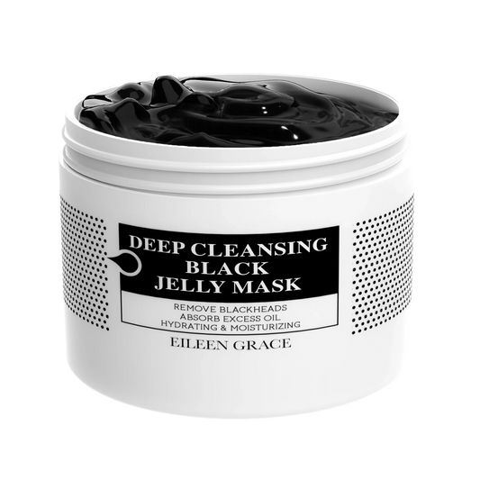 Deep Cleansing Black Jelly Mask 300 ml | Masker Wajah | Komedo | Pori | Kulit Berminyak | Chicken skin | Gentle exfoliation | Mencerahkan