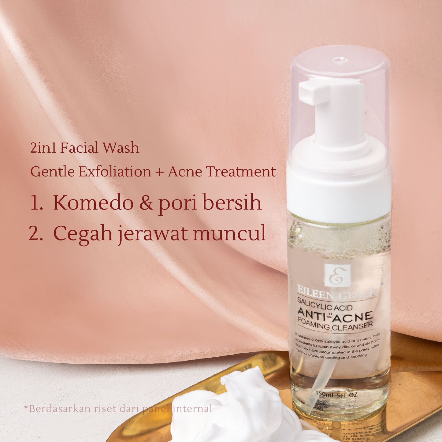 Moisturize Rose Jelly Mask 300 ml + Salicylic Acid Anti-Acne Foaming Cleanser 150 ml