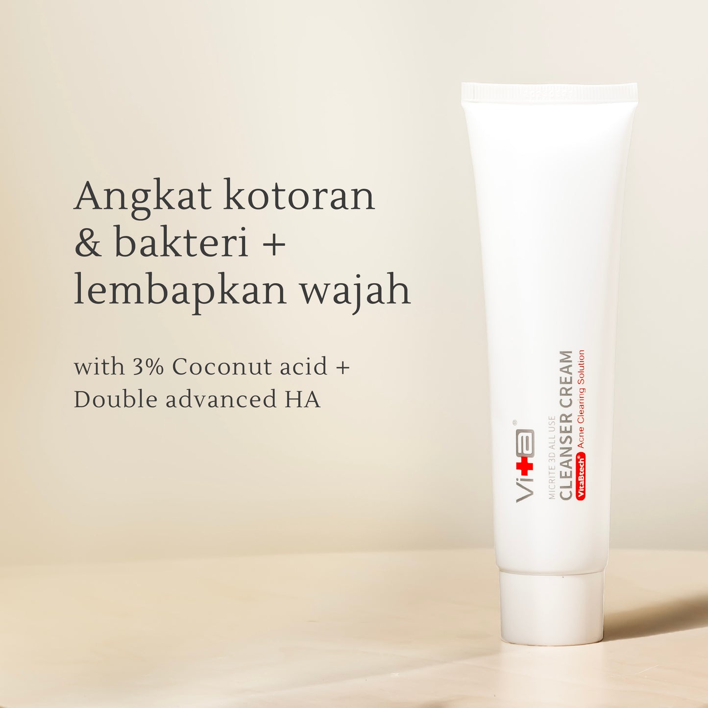 All Use Cleanser Cream 100gr | Kulit Kering & Sensitif | Kusam | Perkuat Skin Barrier | Alcohol Free | Fragrance Free | Sabun Cuci Muka | Gentle Facial Wash