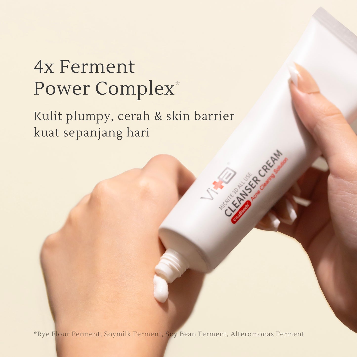 All Use Cleanser Cream 100gr | Kulit Kering & Sensitif | Kusam | Perkuat Skin Barrier | Alcohol Free | Fragrance Free | Sabun Cuci Muka | Gentle Facial Wash