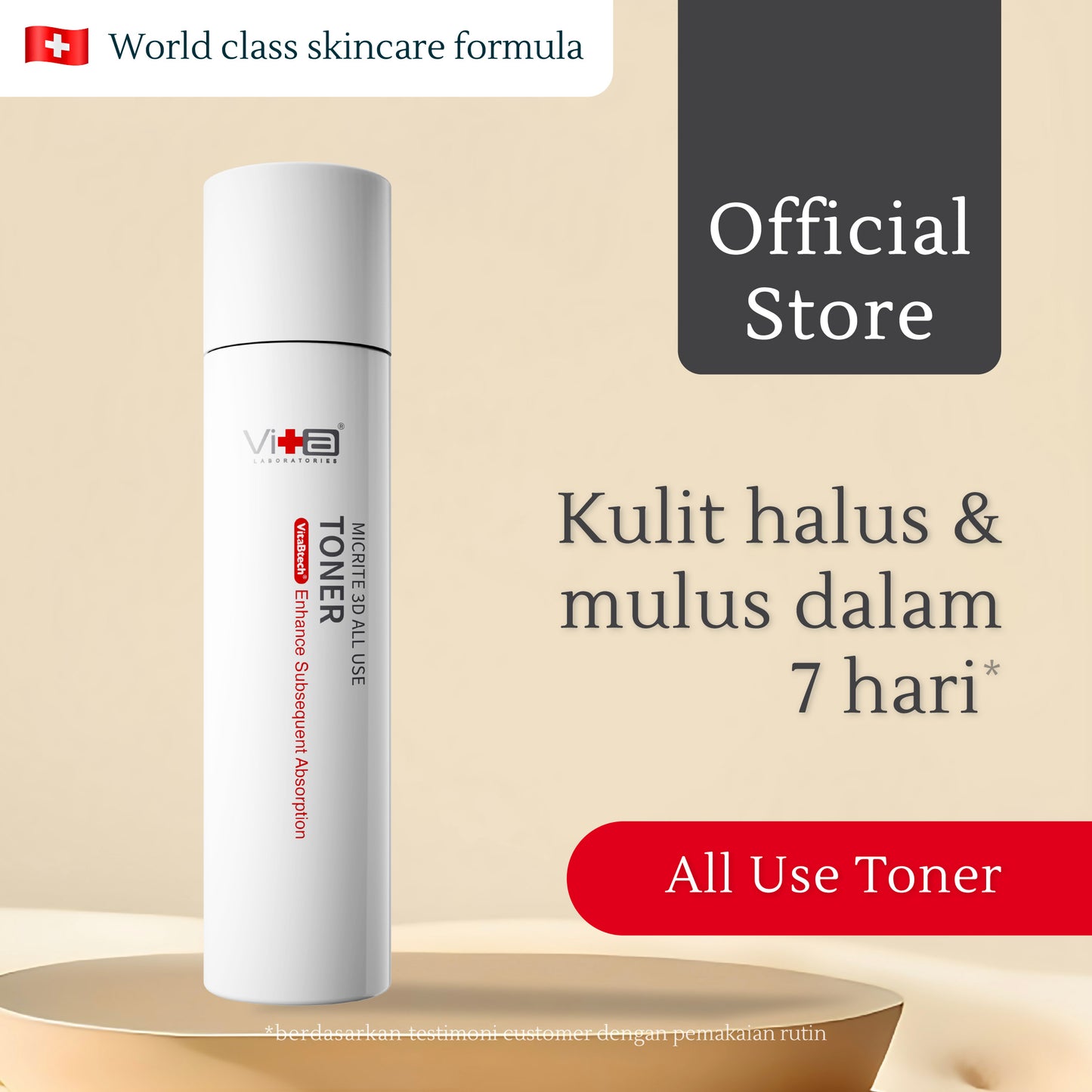 All Use Toner 200ml | Kulit Kering & Sensitif | Kusam | Skin Texture | Hydrating | Moisturizing | Perkuat Skin Barrier | Alcohol Free | Fragrance Free