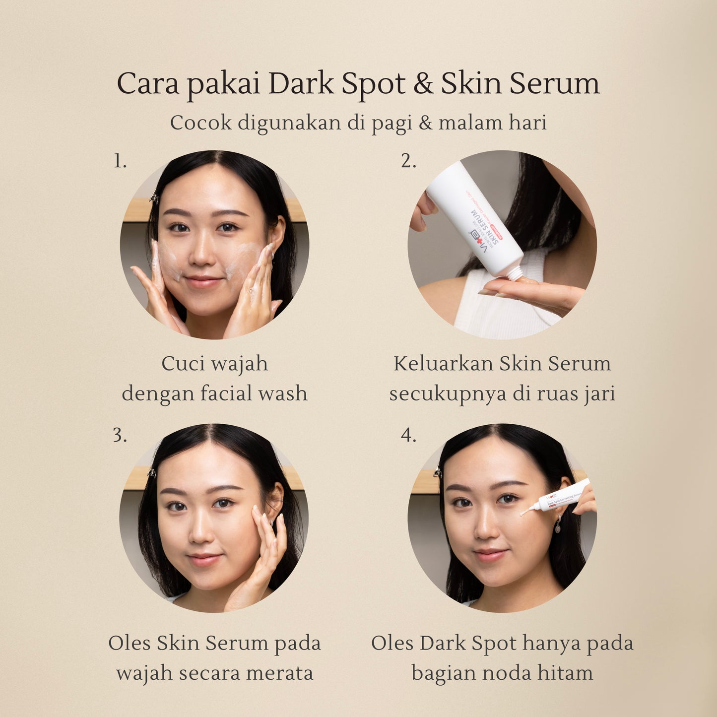 Glowing Set Bundle | Samarkan noda hitam, kerutan, Kulit tampak sehat dan cerah merata