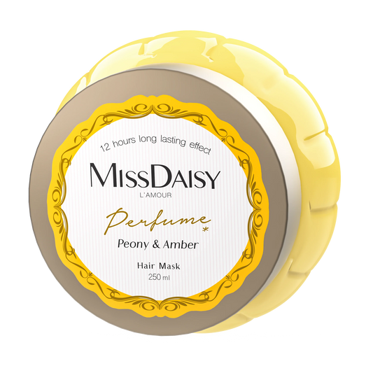 Miss Daisy French Perfume Hair Mask | Peony & Amber | Hairmask Rambut Halus Mengkilap | Wangi Tahan Lama | Hit Protection Hair Mask | BPOM