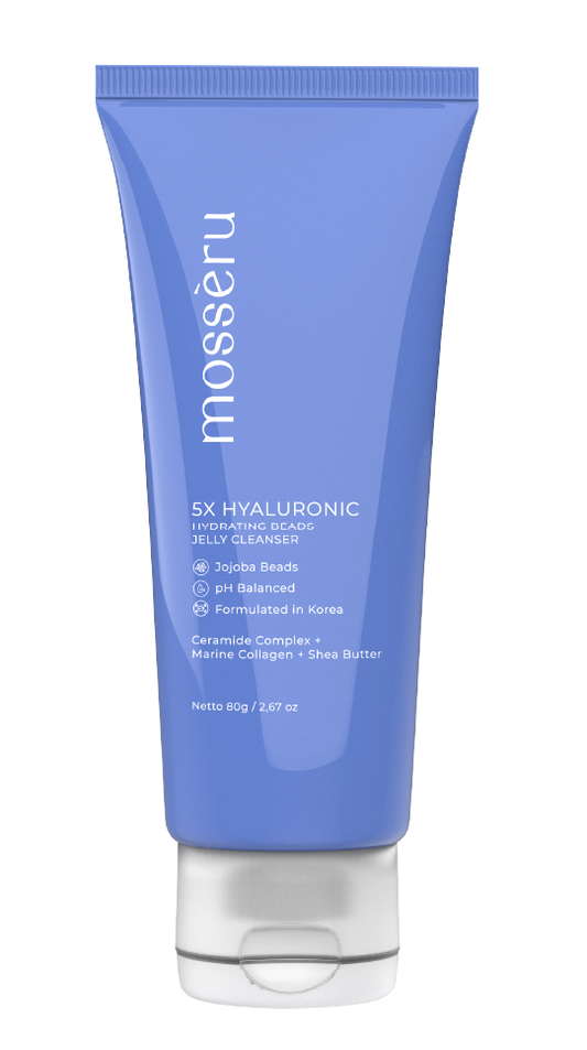Facial Wash 5X Hyaluronic Hydrating Beads Jelly Cleanser | Jojoba Beads | 5X Hyaluronic Acid | Sabun Muka | Pembersih Jerawat | Shea Butter | Sabun Muka | Pembersih Jerawat
