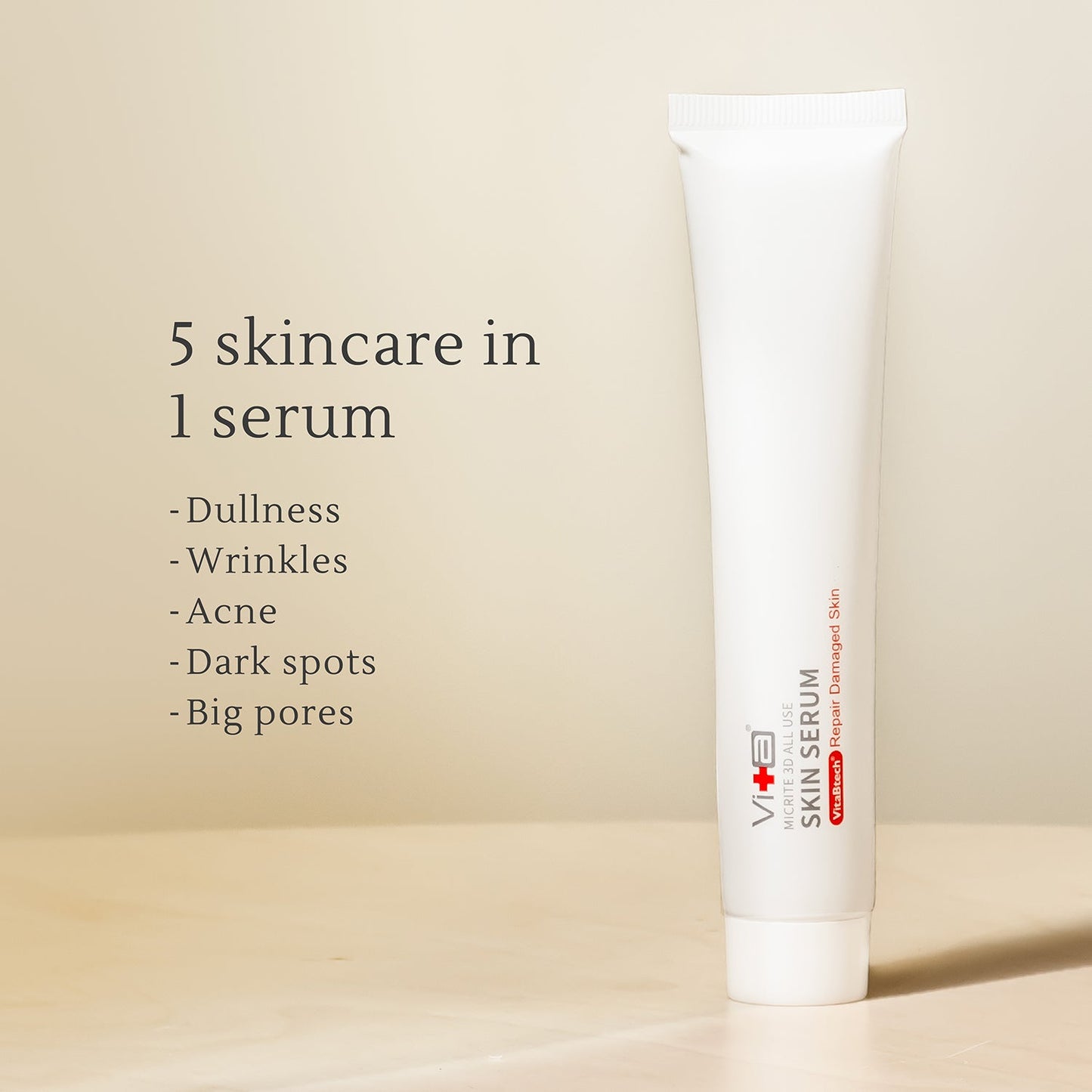All Use Skin Serum 50gr | Anti-Aging | Kusam | Garis halus & Kerutan | Kulit Kering | Kulit Sensitif | Perkuat Skin Barrier | Fragrance Free | Alcohol Free