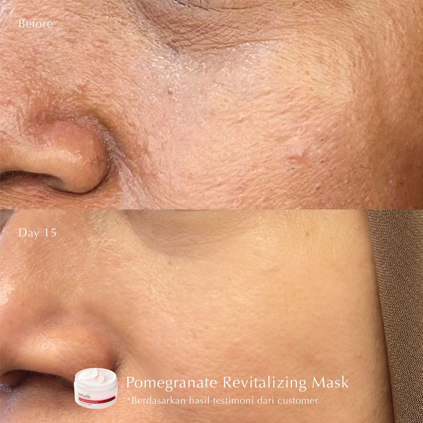Orange Brightening + Pomegranate Revitalizing | Vitamin C | Samarkan Bekas Jerawat | Samarkan Kerutan & Garis Halus | Samarkan Flek Hitam | Masker wajah | BPOM