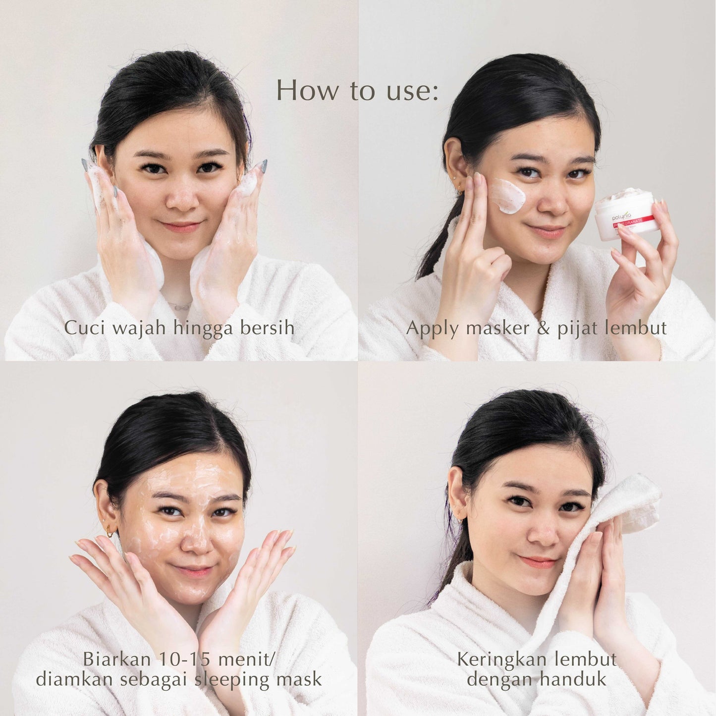 Orange Brightening + Pomegranate Revitalizing | Vitamin C | Samarkan Bekas Jerawat | Samarkan Kerutan & Garis Halus | Samarkan Flek Hitam | Masker wajah | BPOM