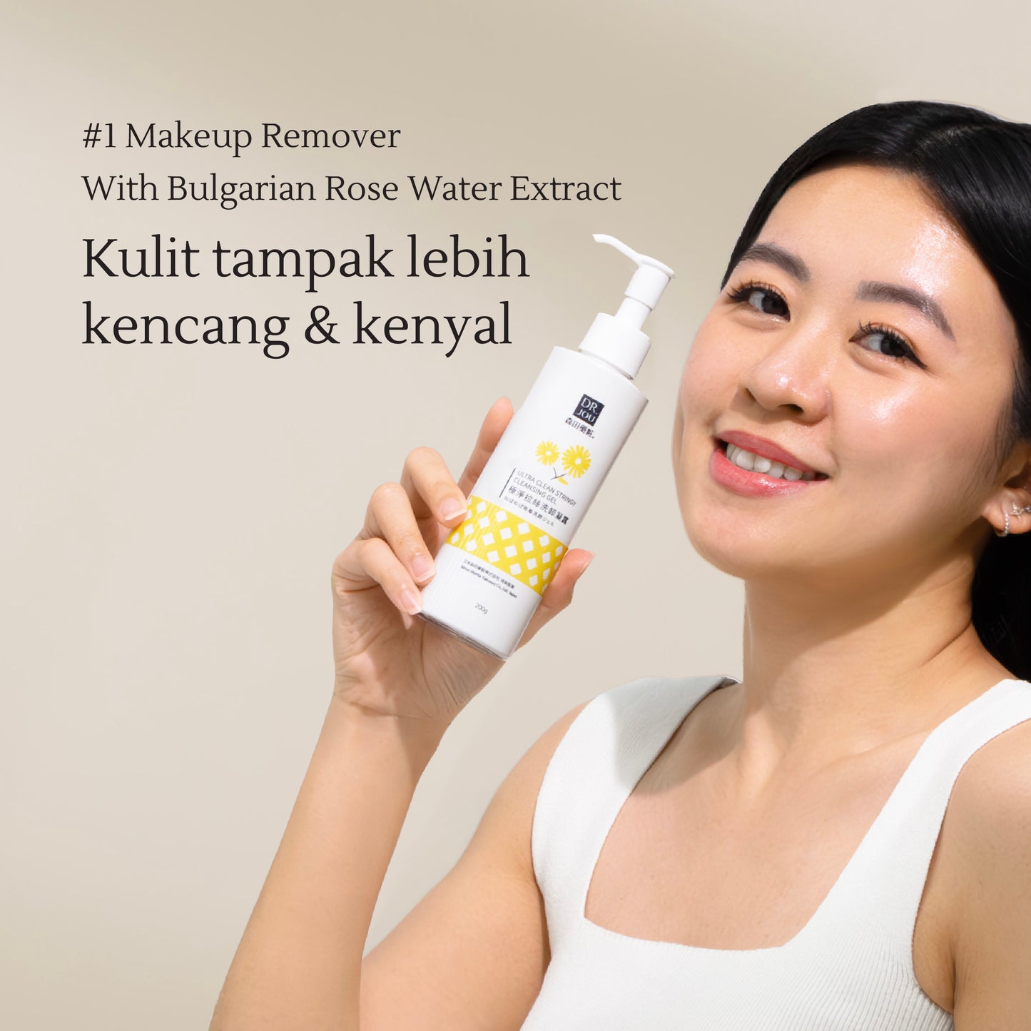 Triple Cleansing Gel | Ultra Clean Stringy Cleansing Gel 200ml | Pembersih Make up Waterproof dan Pembersih Wajah | Sensitif | Berminyak | Kering | BPOM