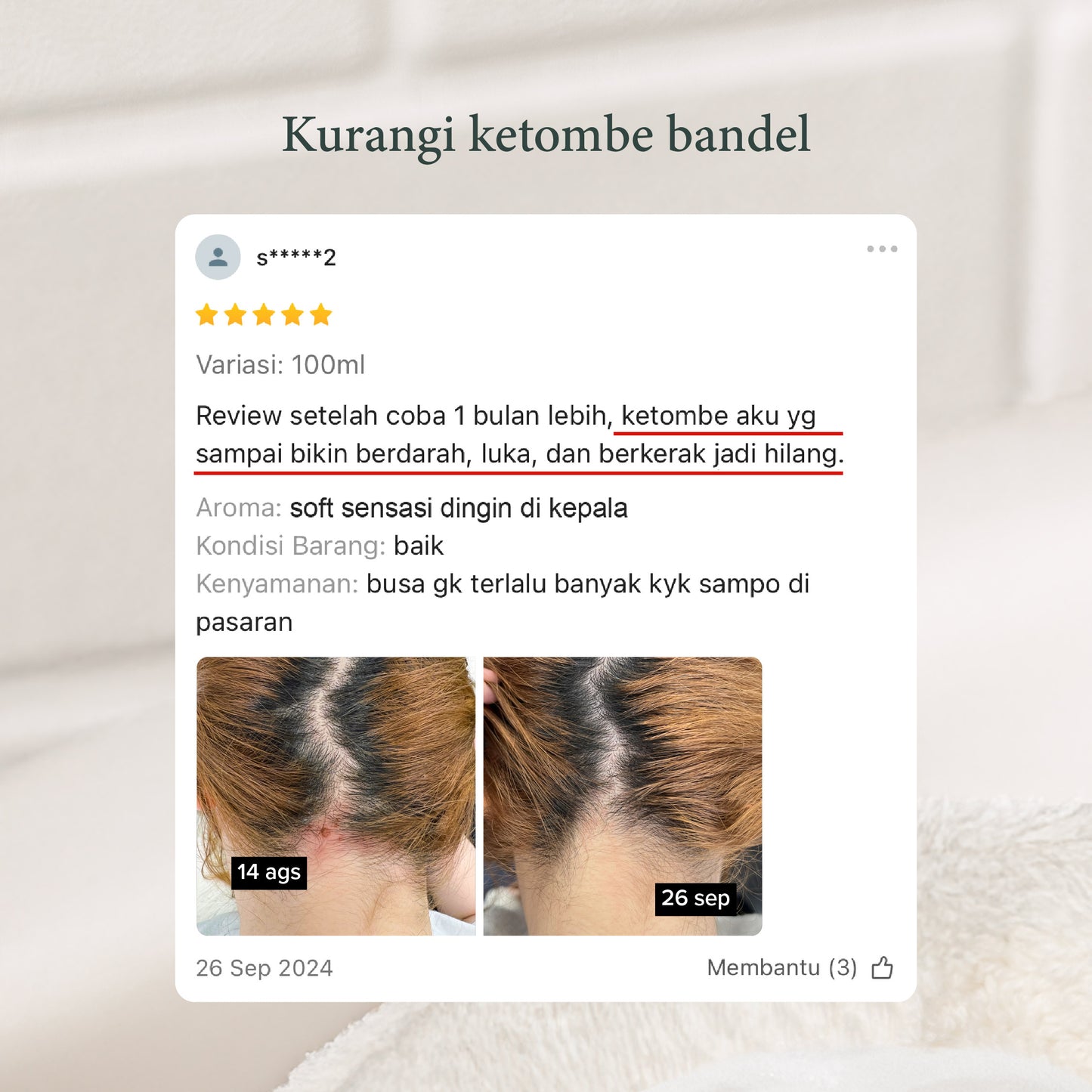 Thyme Shampoo | Shampoo untuk Ketombe  | Perawatan Rambut | Haircare