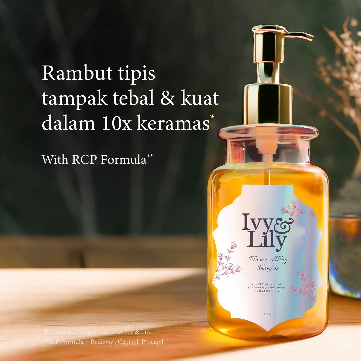 Flower Alley SLS-free Hairfall Shampoo | Perawatan Rambut Rontok | Penumbuh Rambut | Cegah Rontok