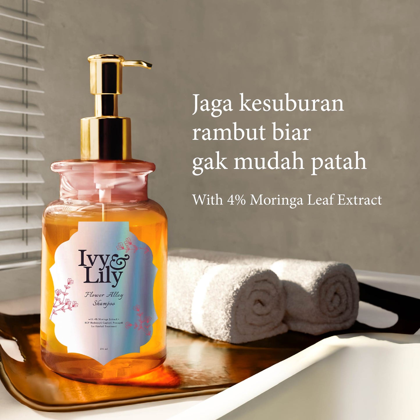 Flower Alley SLS-free Hairfall Shampoo | Perawatan Rambut Rontok | Penumbuh Rambut | Cegah Rontok