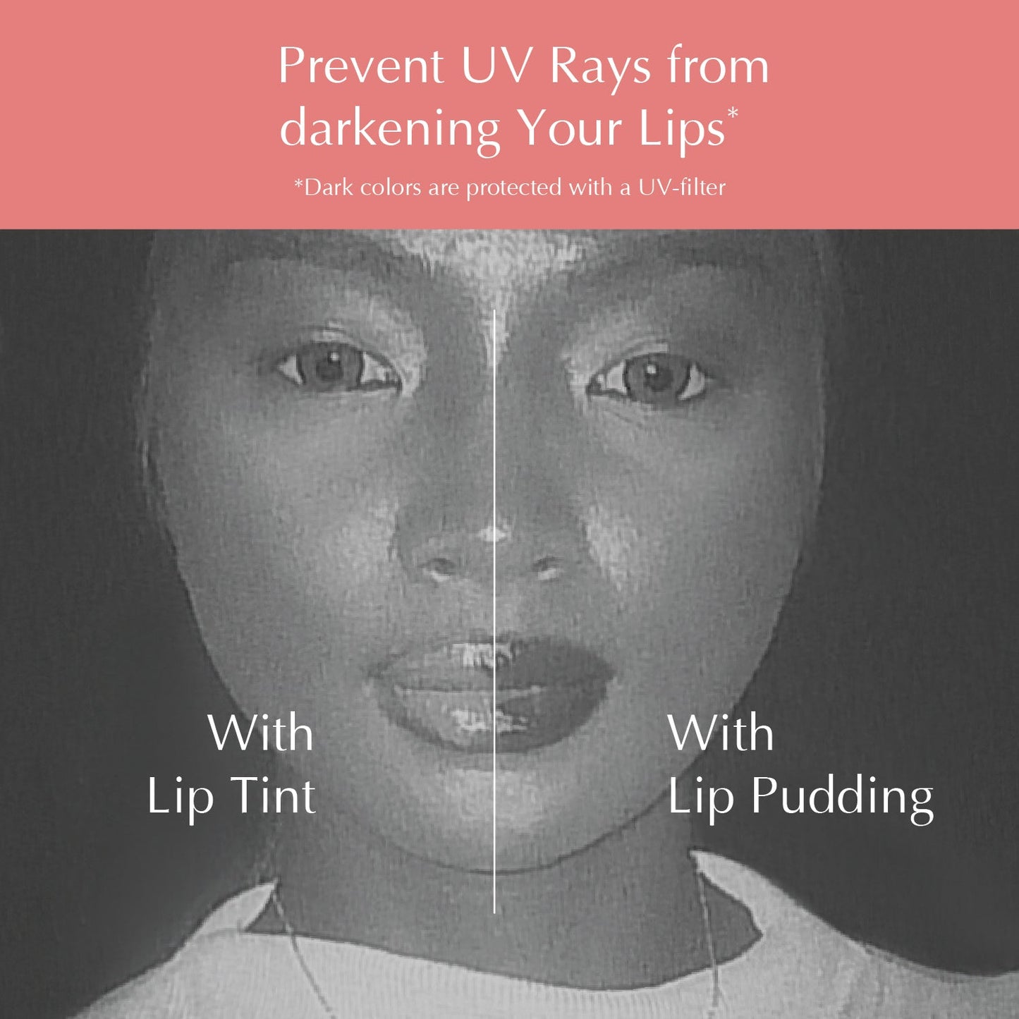 Coral Peach Juicy Lip Pudding - Tinted Balm | UV Filters Protector | Melembabkan bibir Seharian