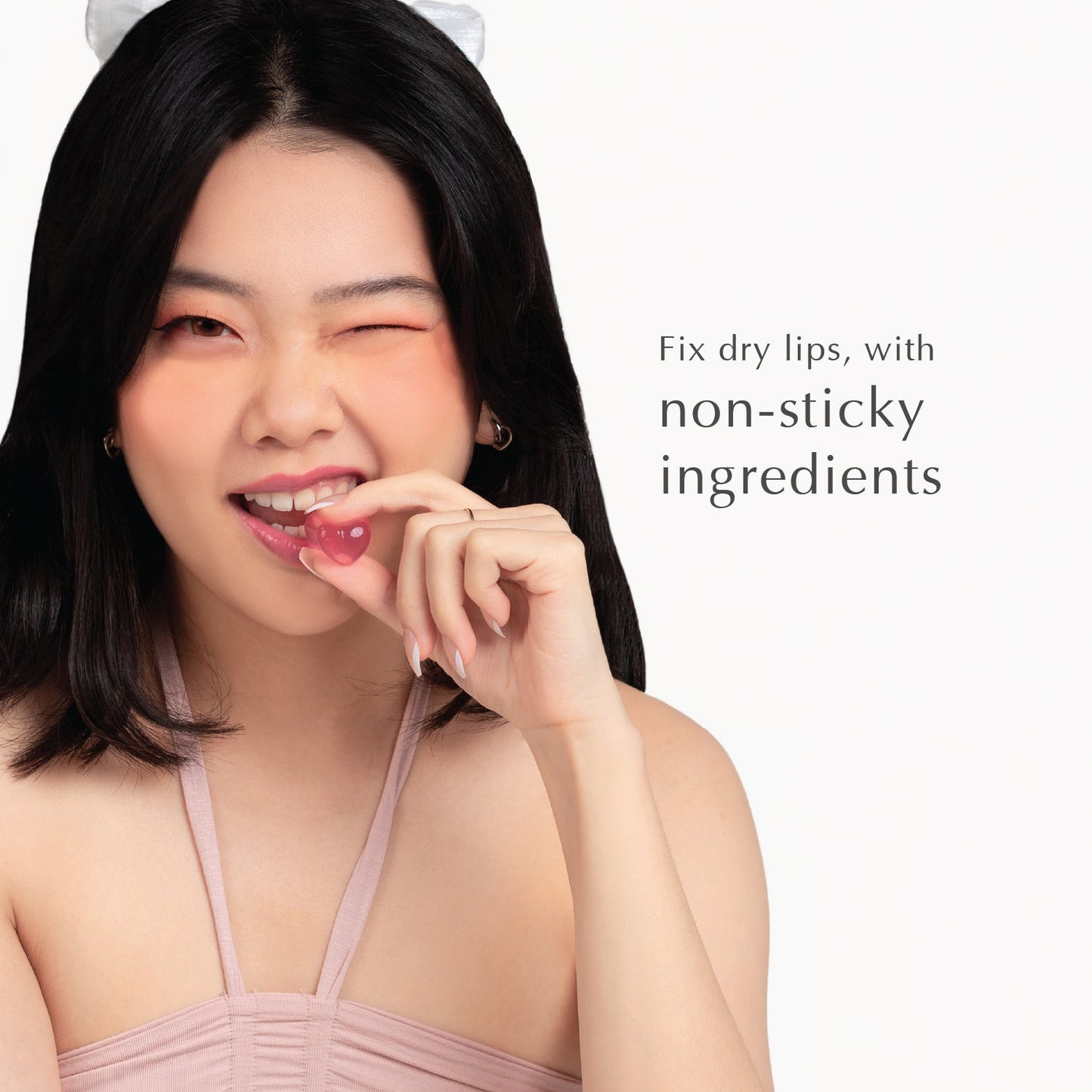 Coral Peach Juicy Lip Pudding - Tinted Balm | UV Filters Protector | Melembabkan bibir Seharian