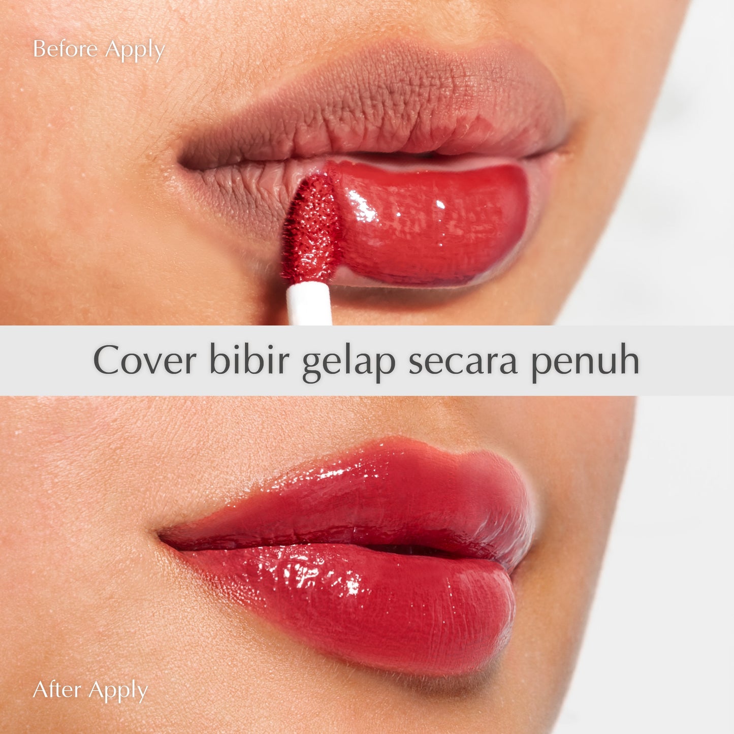 Hydrating Serum Tint - Cover Bibir gelap | Stain like a Tatoo | Transferproof | Melembabkan